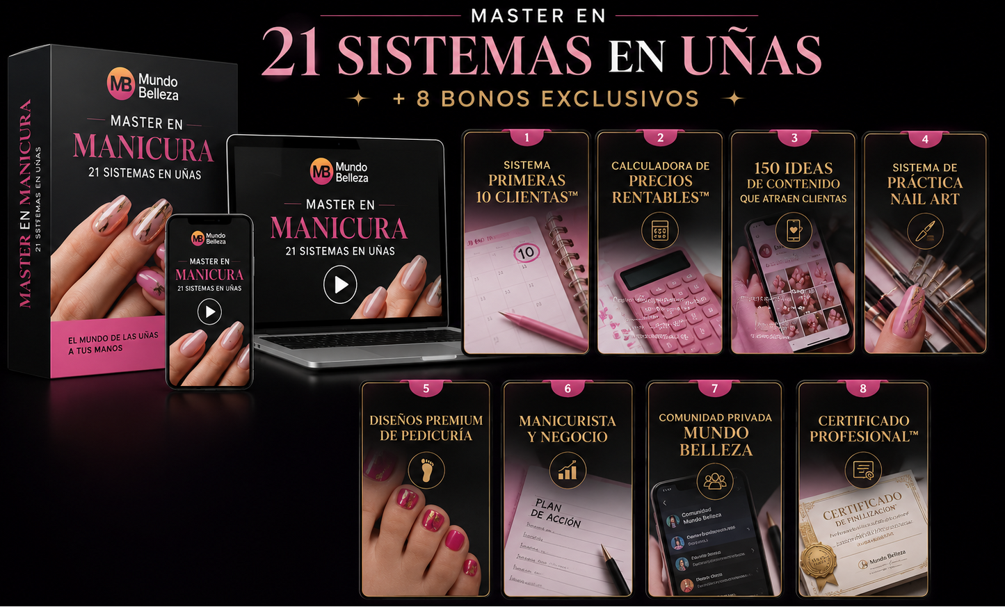 Master Uñas Rentables + Bonos